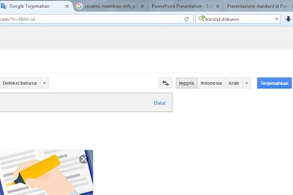 Cara Translate Dokumen Dengan Google Translate Dokumen