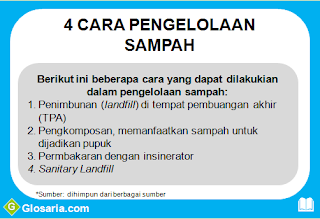 4 cara pengelolaan sampah dan limbah