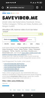 Cara download video Twitter tanpa aplikasi di android via savevideo.me